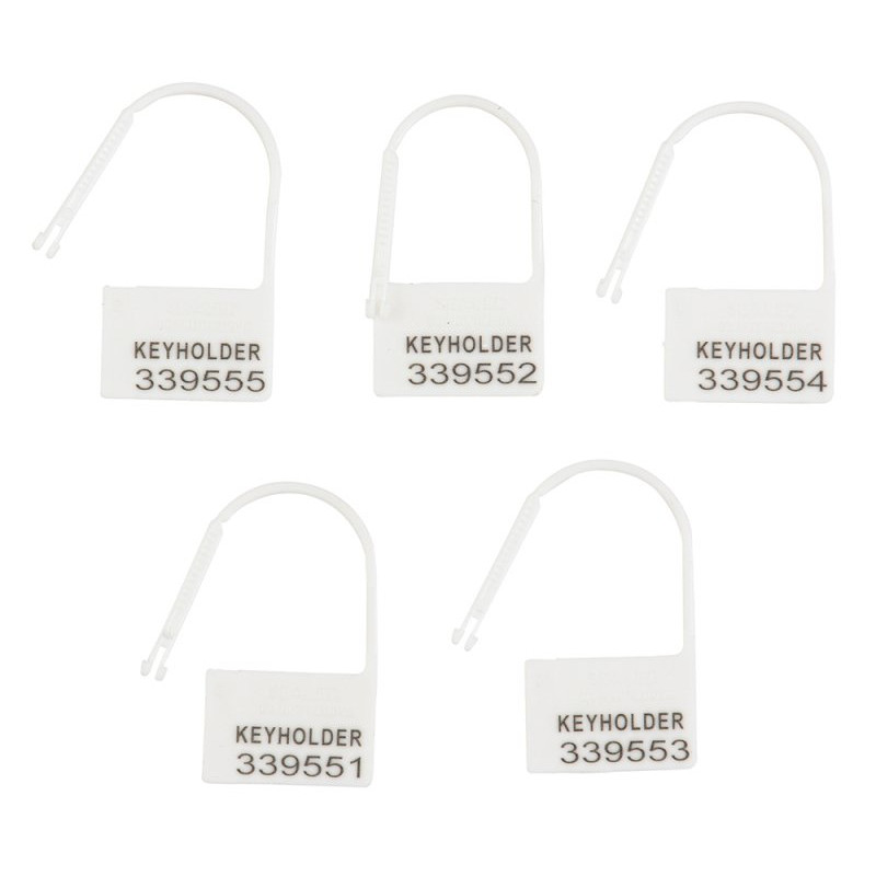 CockLock Lot de 5 Cadenas Lock Numérotés Blanc